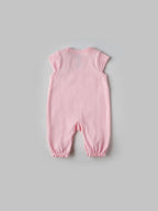 Popees Bunny Printed Short Sleeve Romper for (0-6 Months) Newborn Girls