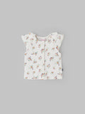Popees Printed Half Sleeve Front Open Top (0-9 Months) for Baby Girls