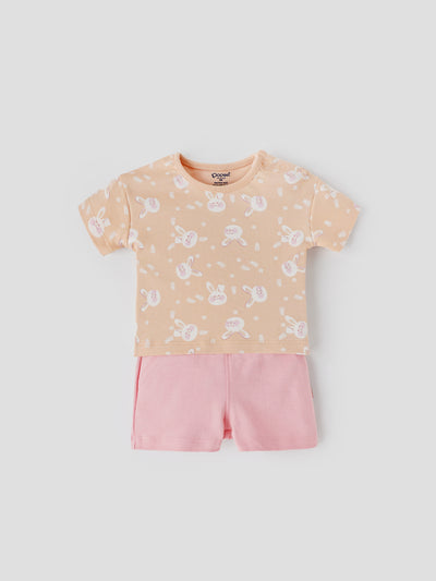 Popees Cotton Coordinated Set for Baby Girls (0–9 Months) – Comfy & Cute Outfit