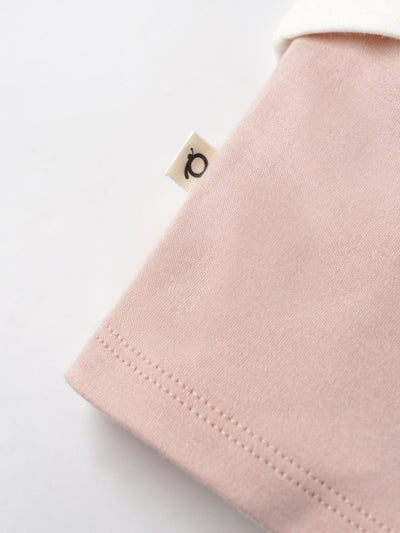 Popees Girls Short-Sleeve Front Open Co-ord Set (0-9 Months) Made of Organic Bamboo Cotton Fabric