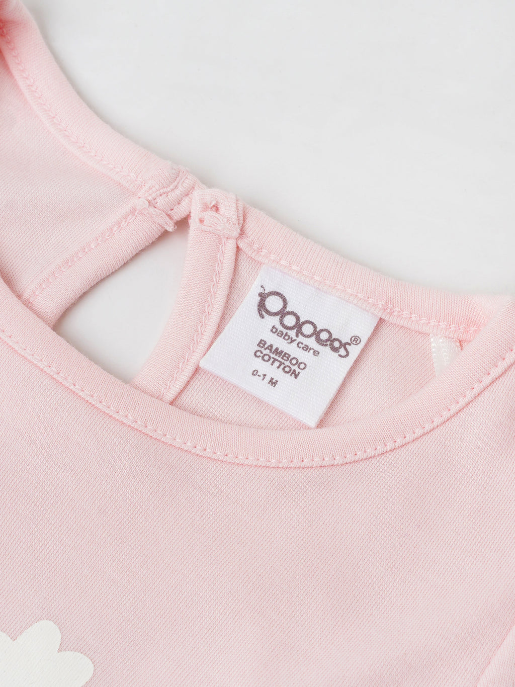 Popees Short Sleeve Back Open Co-ord Set (0-9 Months)For Girls Made of Organic Bamboo Cotton Fabric