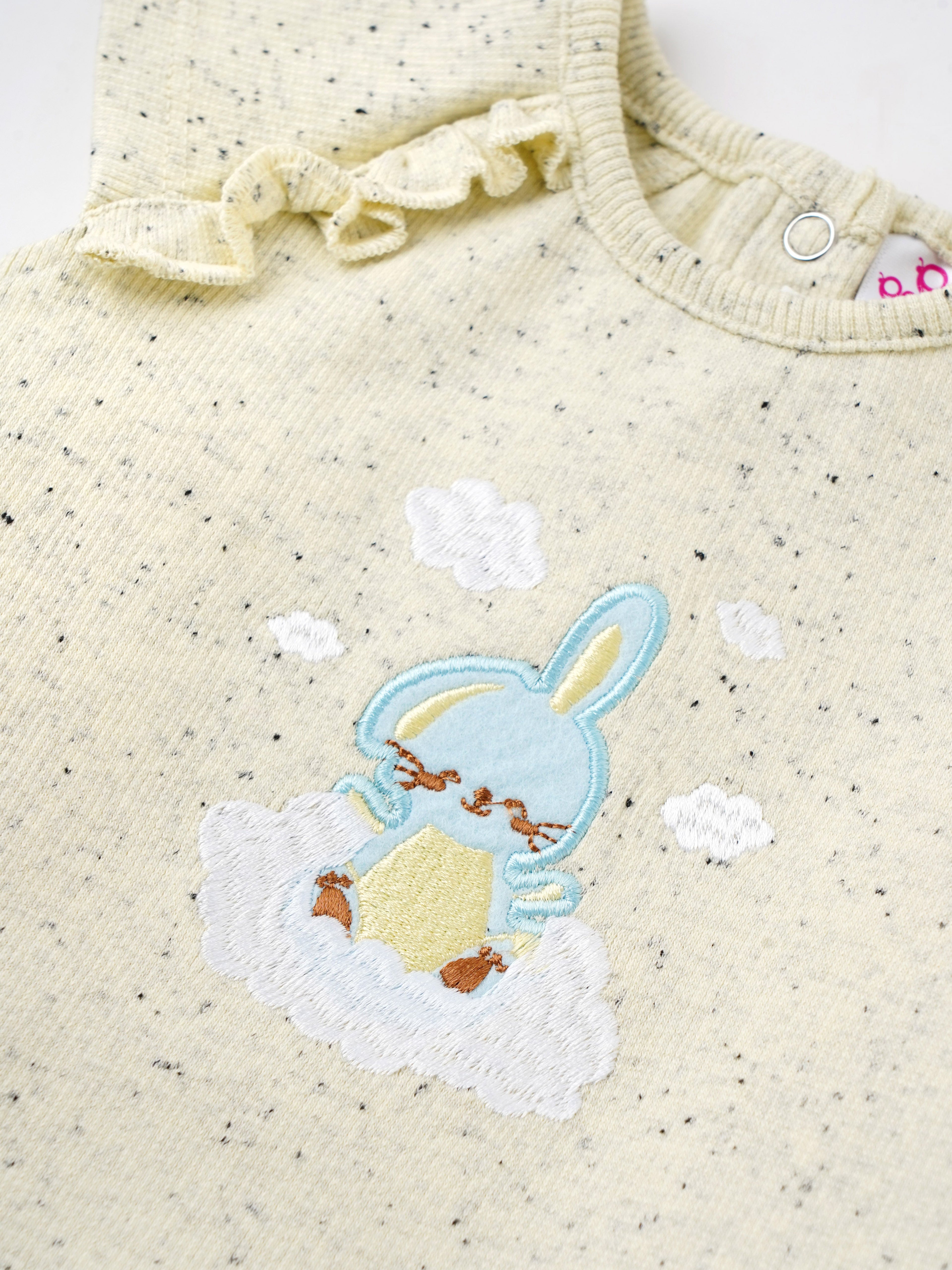 Popees Cap Sleeve Back Open Top (0-9 Months) for Baby Girls