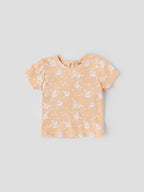 Popees Printed Short Sleeve (0–9 Months) Top for Baby Girls
