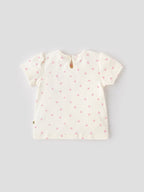 Popees Short Sleeve Heart Print Top (0-9 Months) for Baby Girls