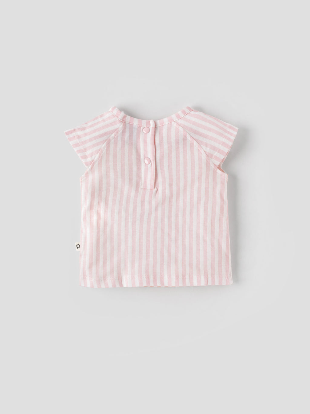 Popees Striped Short Sleeve (0–9 Months) Cute Bird Printed Top for Baby Girls