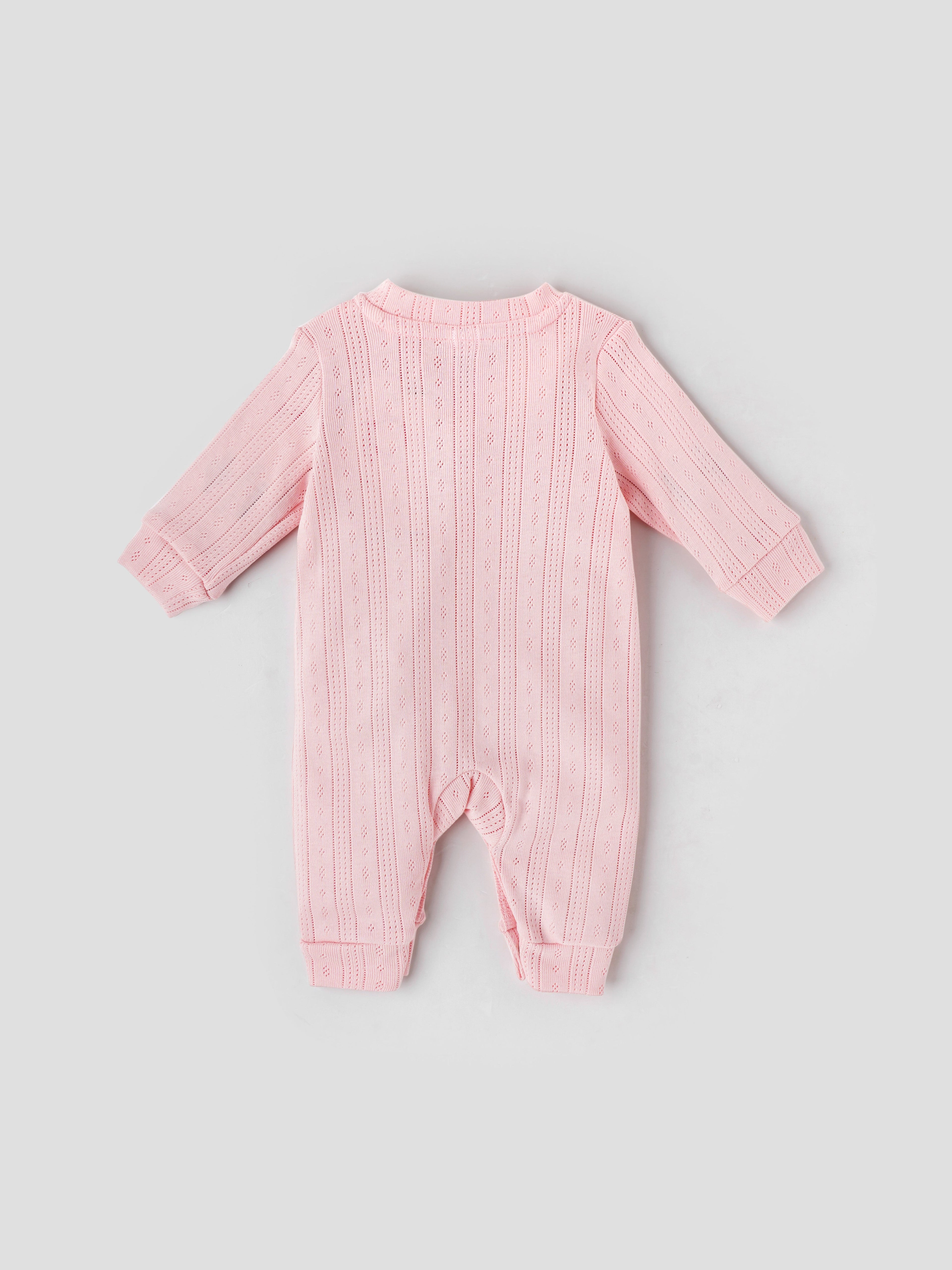 Popees Full Sleeved Cotton Romper for Newborns (0–3 Months) – Comfy & Cute Baby Wear