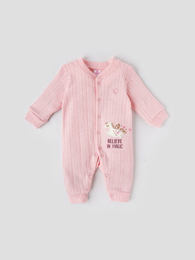 Popees Full Sleeved Cotton Romper for Newborns (0–3 Months) – Comfy & Cute Baby Wear