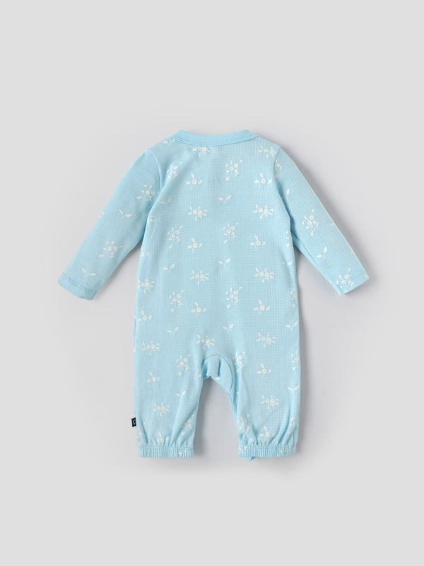 Popees Soft & Stylish All-Over Printed Full Sleeve Romper (0–6 Months) for Baby Boys