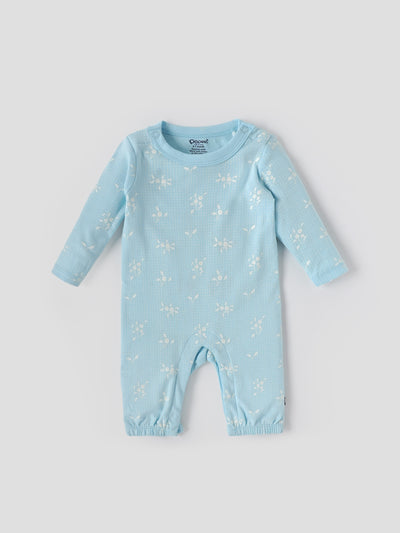 Popees Soft & Stylish All-Over Printed Full Sleeve Romper (0–6 Months) for Baby Boys