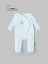 Popees Unisex Full-Sleeve Front Open Sleepsuit (0-9 Months) Made of Organic Bamboo Cotton Fabric