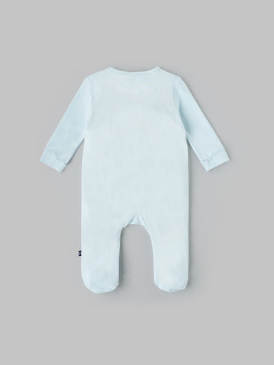 Popees Unisex Full-Sleeve Front Open Sleepsuit (0-9 Months) Made of Organic Bamboo Cotton Fabric