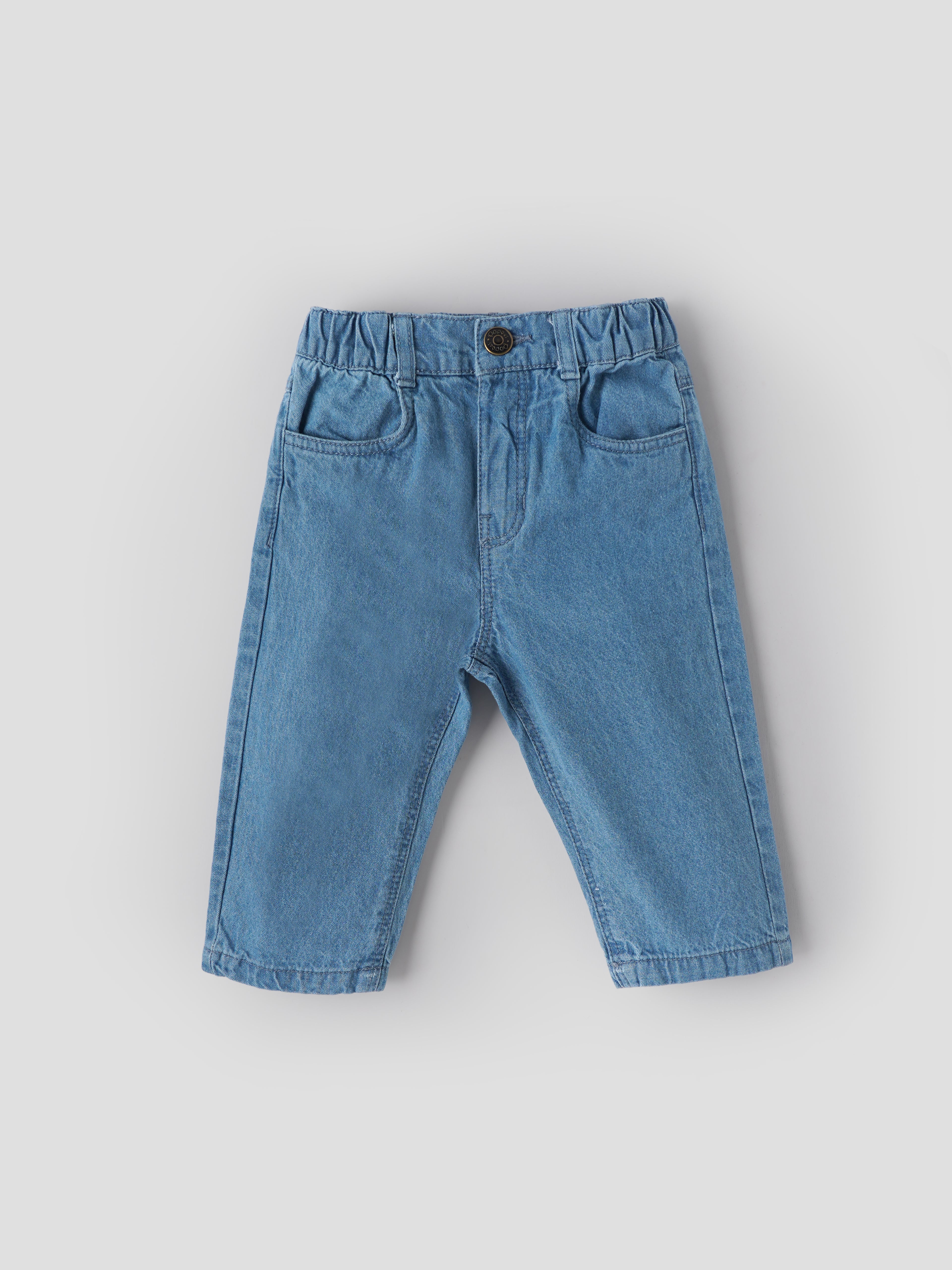 Popees Baby Boys Denim Jeans | Light Blue | 9 Months to 4 Years