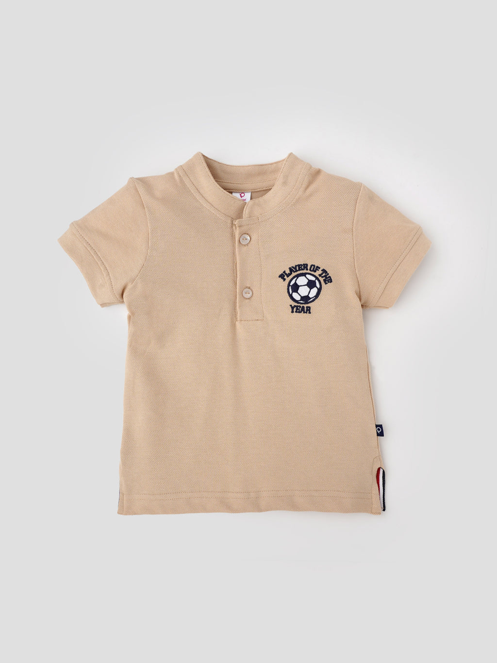 Popees Half Sleeve Polo T-shirt with Football Print (1–8 Years) for Boys
