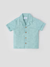 Popees Stylish Summer Shirt Cotton-Linen Feel with Wooden Buttons (1-6 Years)for Baby Boys