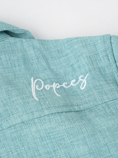Popees Stylish Summer Shirt Cotton-Linen Feel with Wooden Buttons (1-6 Years)for Baby Boys