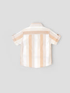 Popees Trendy Striped Cotton Shirt Lightweight & Comfy (1-4 Years) for Baby Boys