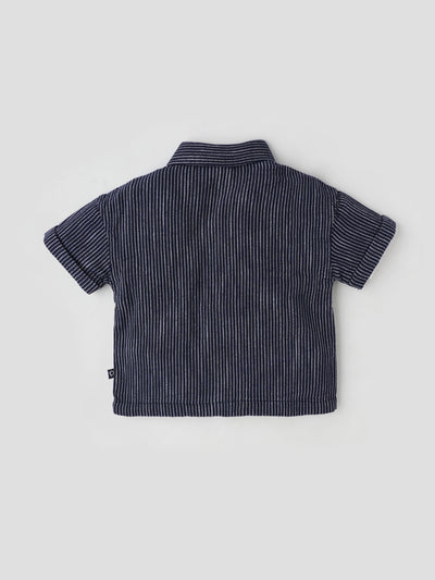 Popees Striped Cotton Shirt Stylish & Breathable Button-Down for Everyday Wear (1-4 Years) for Baby Boys