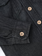 Popees Elegant Denim Casual Shirt Modern Look & Comfortable Fit (1-4 Years) for Baby Boys