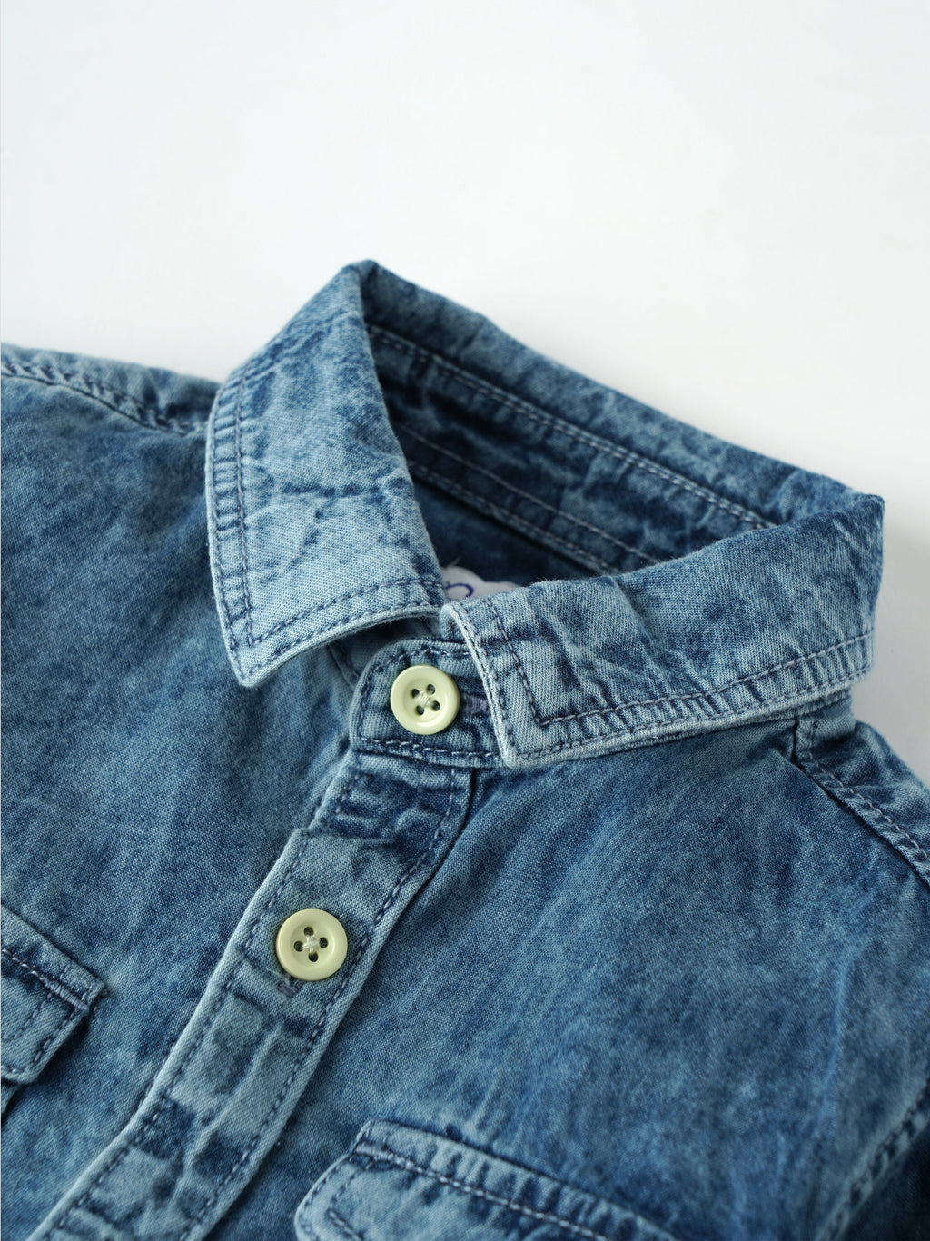 Popees Stylish Full Sleeve Denim shirt (1-8 Years) for Boys