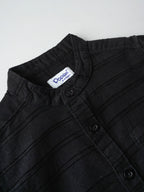 Popees Textured Black Full Sleeve Shirt With Mandarin Collar (1–6 Years) for Boys