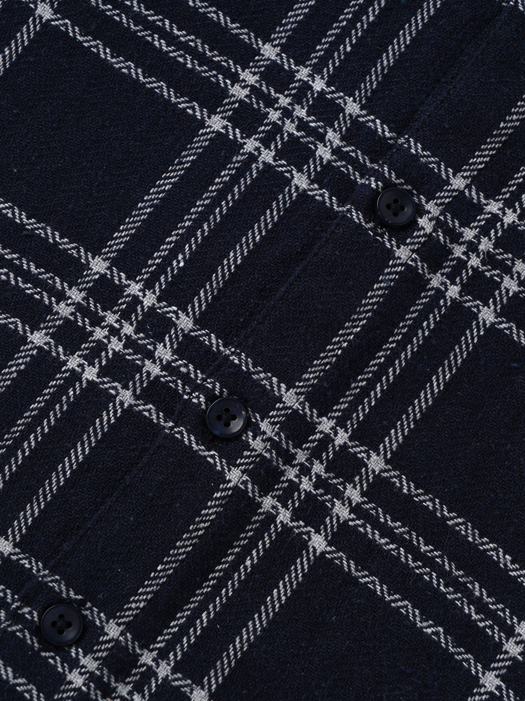 Popees Baby Boys Navy Checked Short Sleeve Cotton Shirt| Navy Blue| 9 Months to 4 Years