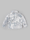 Popees Boys Full Sleeve Printed Shirt| Light Grey Abstract Design | Regular Fit | 9 Months to 4 Years
