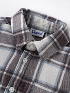 Popees Baby Boys Checked Cotton Shirt | Short Sleeve Plaid | 9M–4Y
