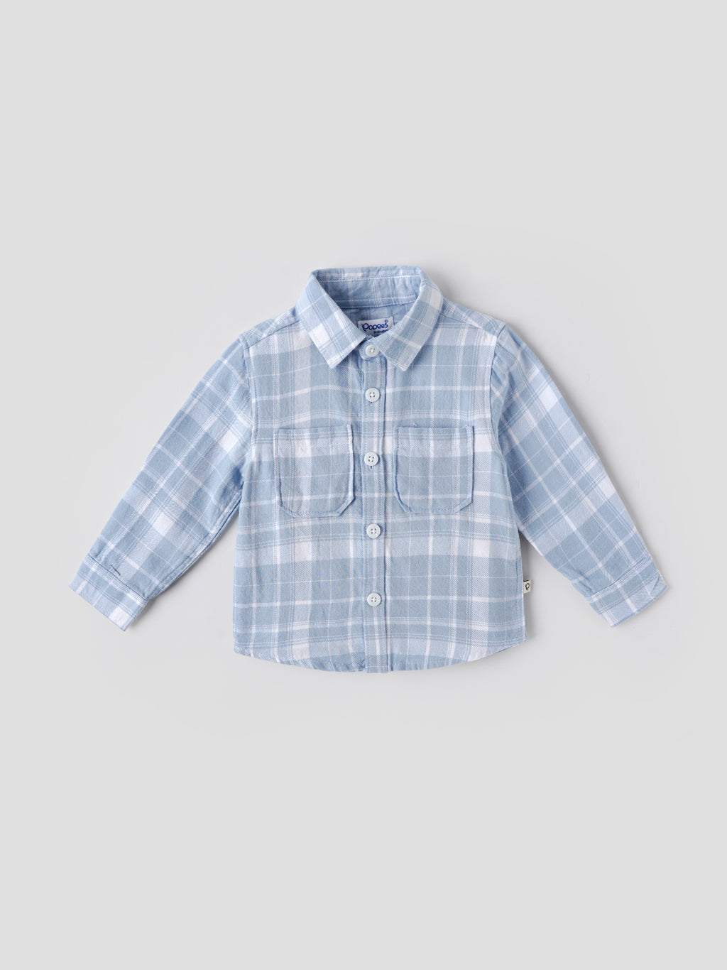 Popees Baby Boys Checked Cotton Shirt| Blue| 9 Months To 4 Years