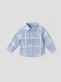Popees Baby Boys Checked Cotton Shirt| Blue| 9 Months To 4 Years