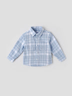Popees Baby Boys Checked Cotton Shirt| Blue| 9 Months To 4 Years