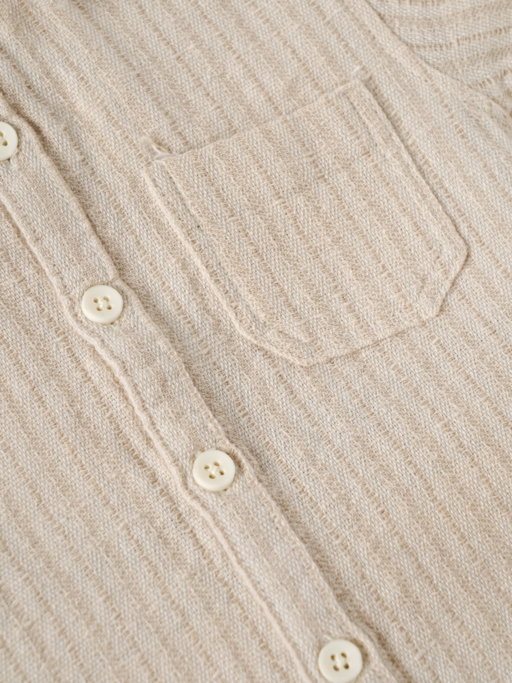 Popees Baby Boys Beige Textured Cotton Casual Shirt with Collar & Pocket| 9 Months–4 Years