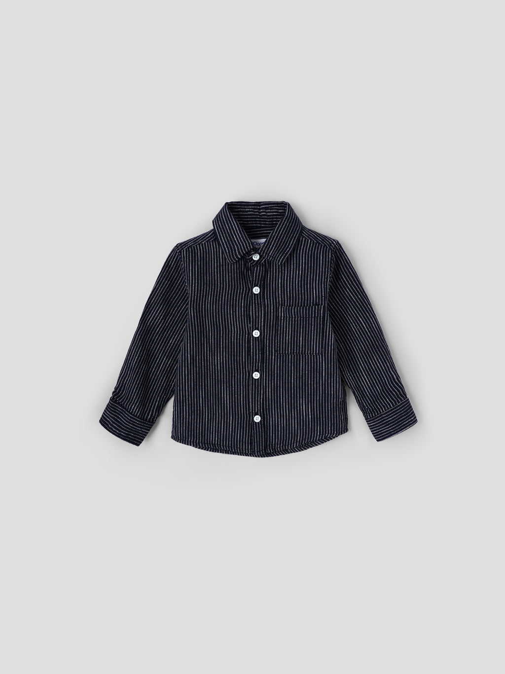 Popees Baby Boys Full Sleeve Shirt| Navy Blue| 9 Months To 4 Years
