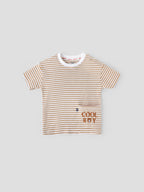 Popees Cotton Boys T-Shirt for Ages (1–8 Years) with Patch Pocket for Kid