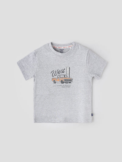Popees Trendy & Comfy T-Shirt Car Print Soft & Casual Wear (1-6 Years) for Baby Boys