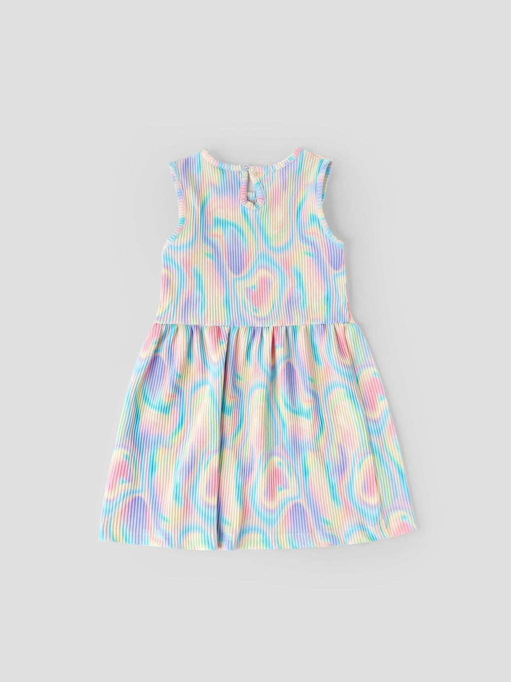 Popees Sleeveless Multicolor Printed Frock (1-6 Years) for Baby Girls