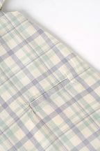 Popees Baby Girl Cotton Checked Dress with Peter Pan Collar| 9-12 Months - 4 Years