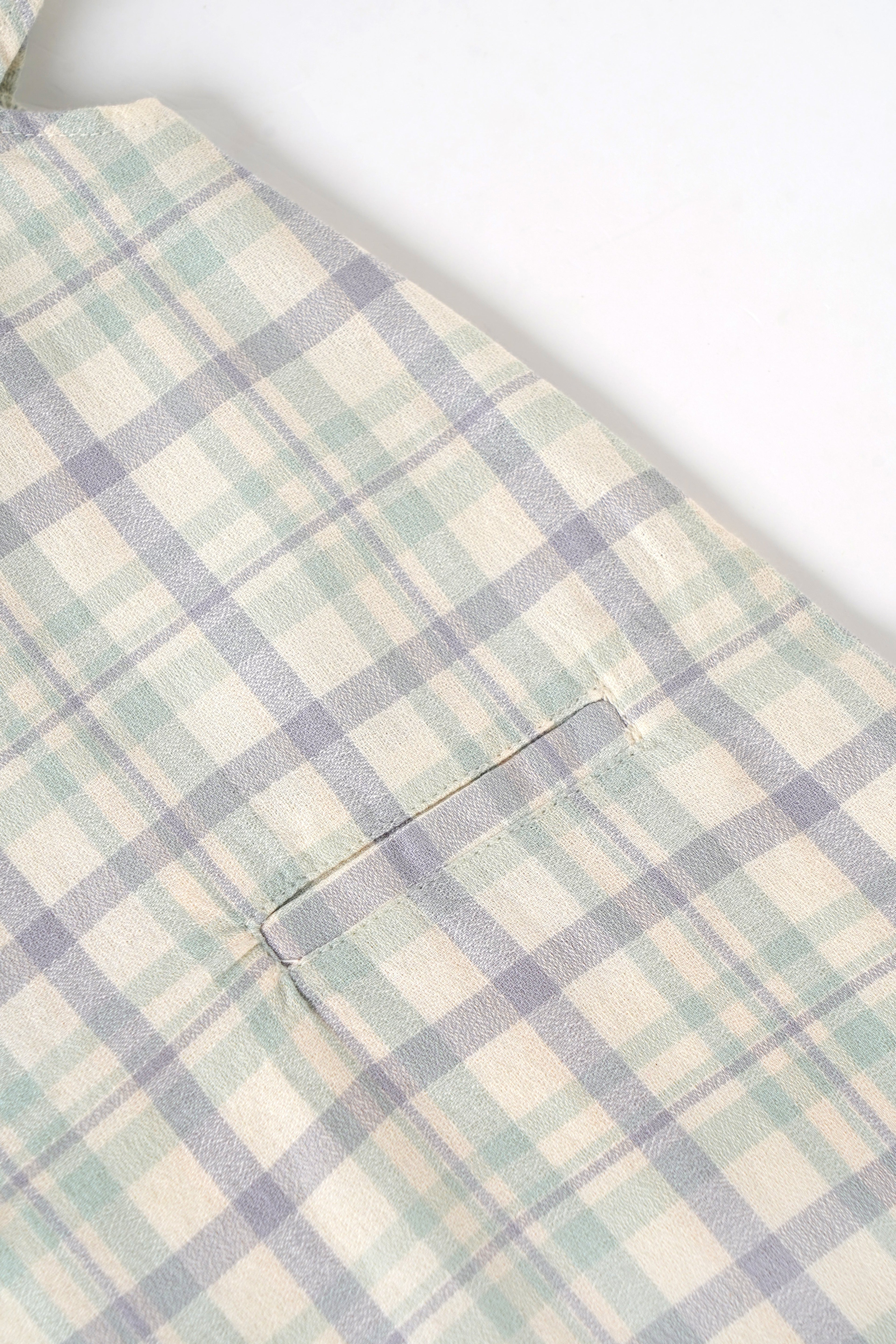Popees Baby Girl Cotton Checked Dress with Peter Pan Collar| 9-12 Months - 4 Years