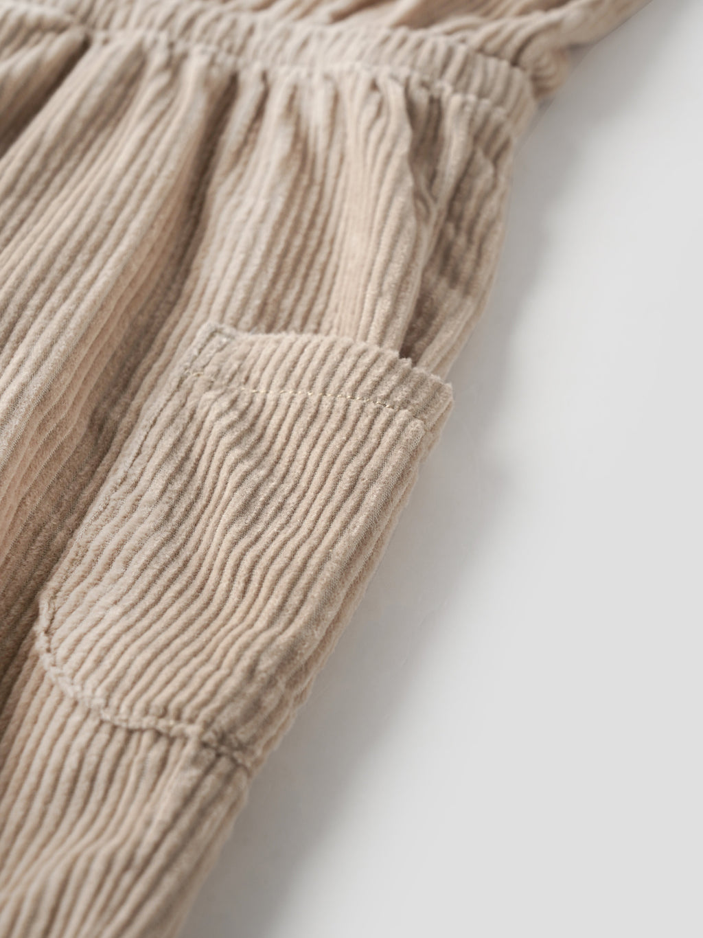 Popees Corduroy Utility Jumpsuit for Girls (1–8 Years) With Pockets & Embroidery Detailing