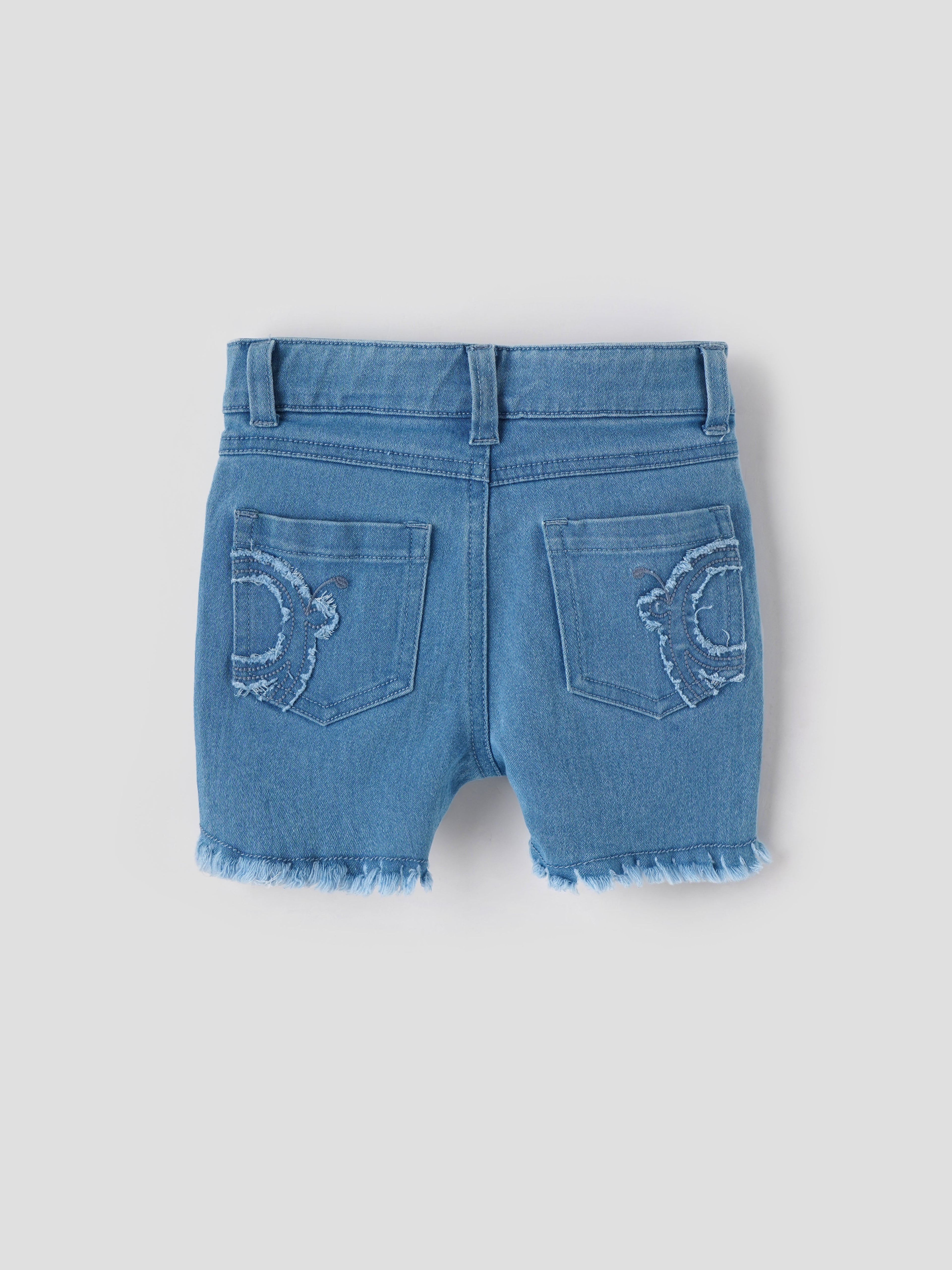 Popees Stylish Front Open Shorts (1-8 Years) for Girls