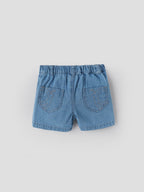Popees Baby Girls Denim Shorts| Blue | 9 Months To 4 Years