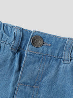 Popees Baby Girls Denim Shorts| Blue | 9 Months To 4 Years