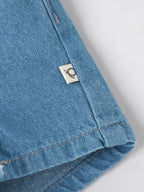 Popees Baby Girls Soft Denim Shorts| Blue| 9 Months To 4 Years