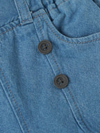 Popees Baby Girls Soft Denim Shorts| Blue| 9 Months To 4 Years