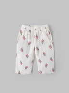 Popees Baby Girls Cotton Floral Top & Bottom Set| Full Sleeve Ruffle Outfit (9M–4Y)