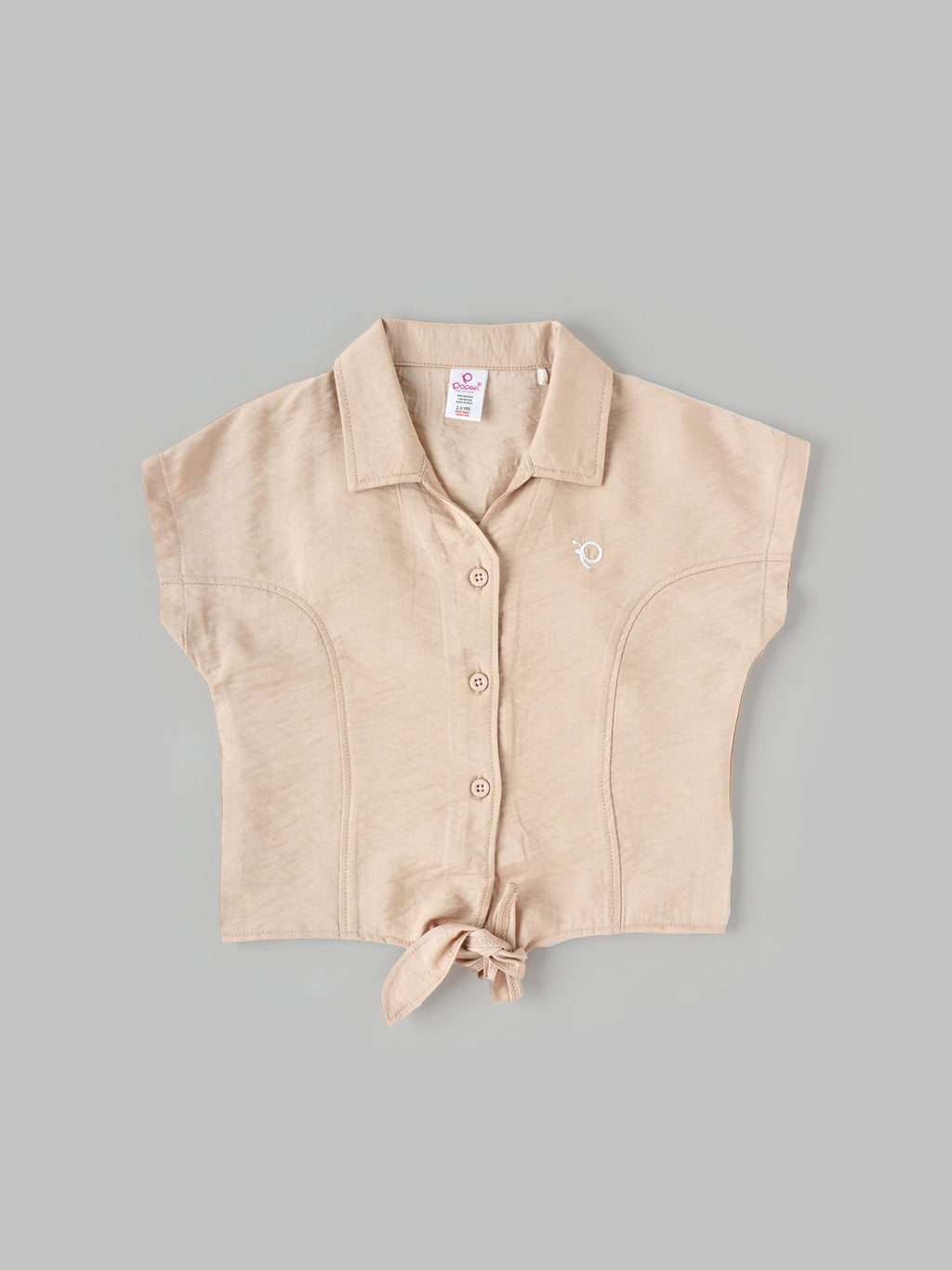 Popees Front-Open Collared Top (1–6 Years) – Lightweight & Comfortable Baby Girl Wear