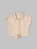 Popees Front-Open Collared Top (1–6 Years) – Lightweight & Comfortable Baby Girl Wear