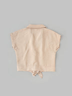 Popees Front-Open Collared Top (1–6 Years) – Lightweight & Comfortable Baby Girl Wear