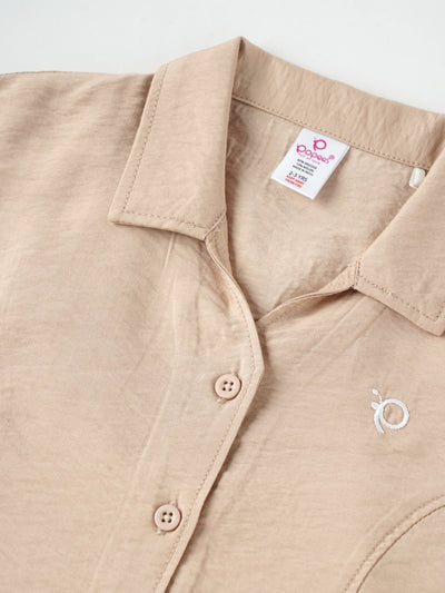 Popees Front-Open Collared Top (1–6 Years) – Lightweight & Comfortable Baby Girl Wear