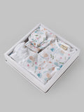 Popees Newborn Baby Muslin Clothing Gift Set 6-Piece| 100% Cotton Soft Breathable Essentials Kit |0-1 & 3-6 Months
