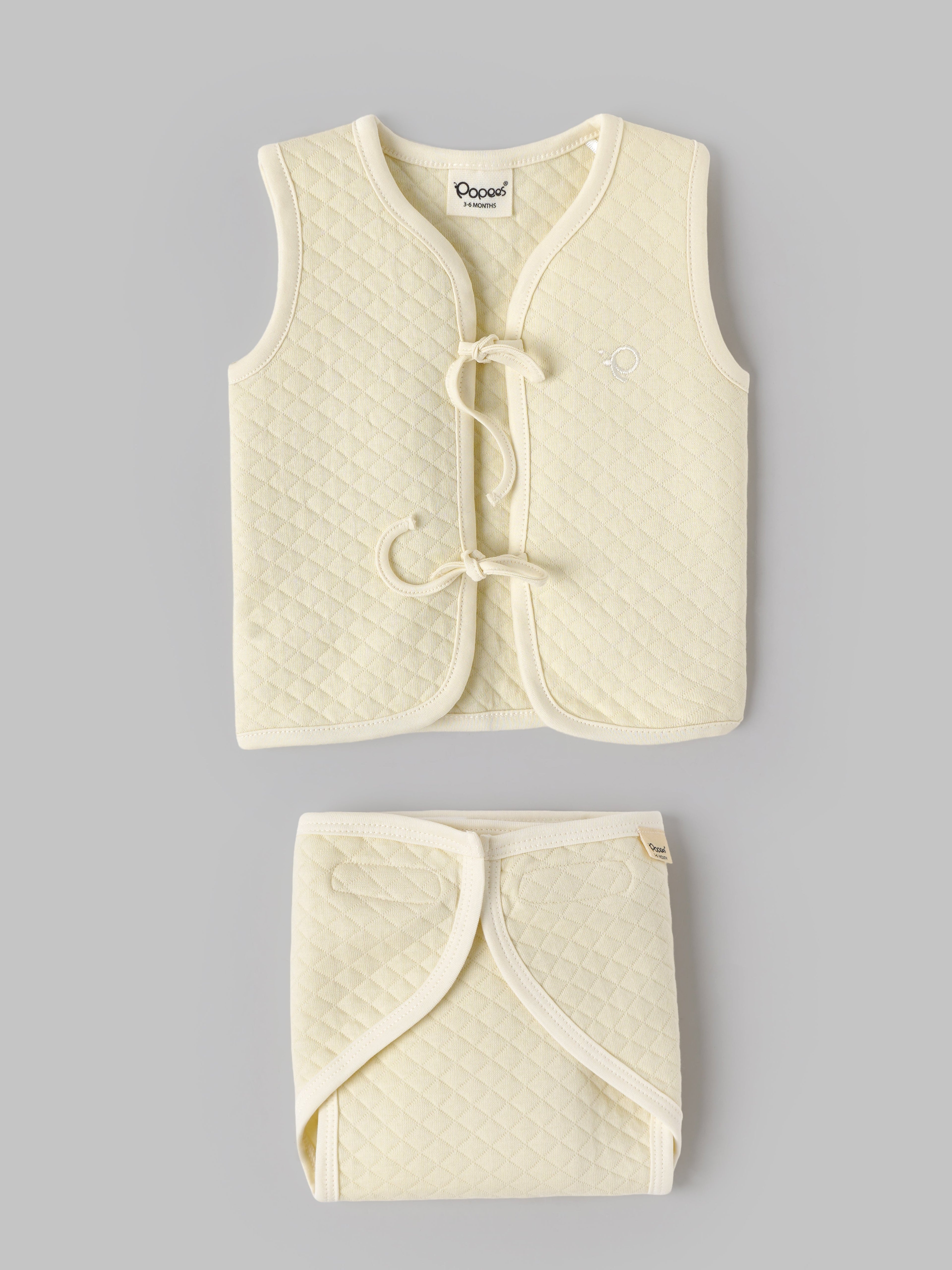 Popees Unisex Baby Cotton Gift Set for Newborns (0–1M to 3–6M)| Soft & Breathable Everyday Wear Collection